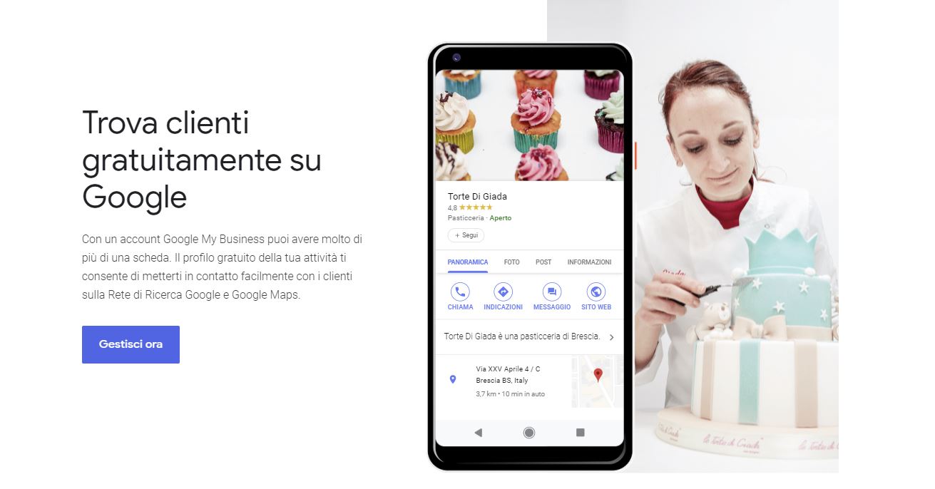trova clienti gratuitamente su Google