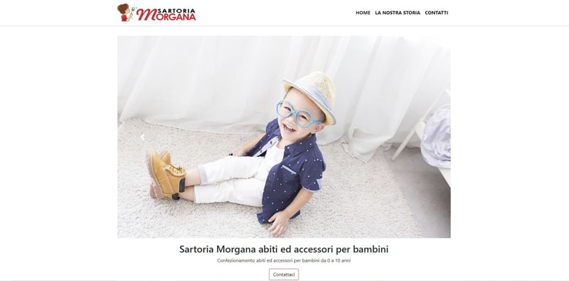 sito web Sartoria Morgana